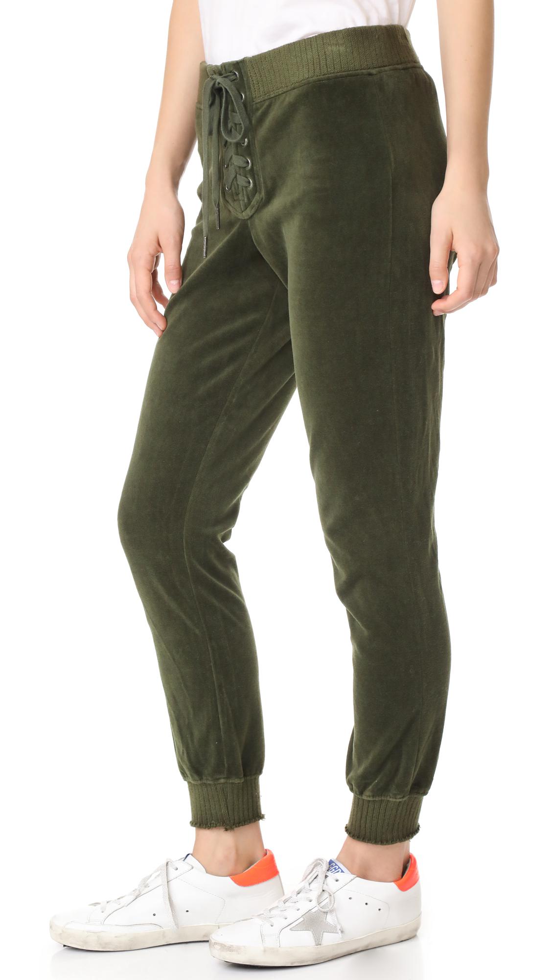 Pam \u0026 Gela Cotton Cropped Velour Lace 