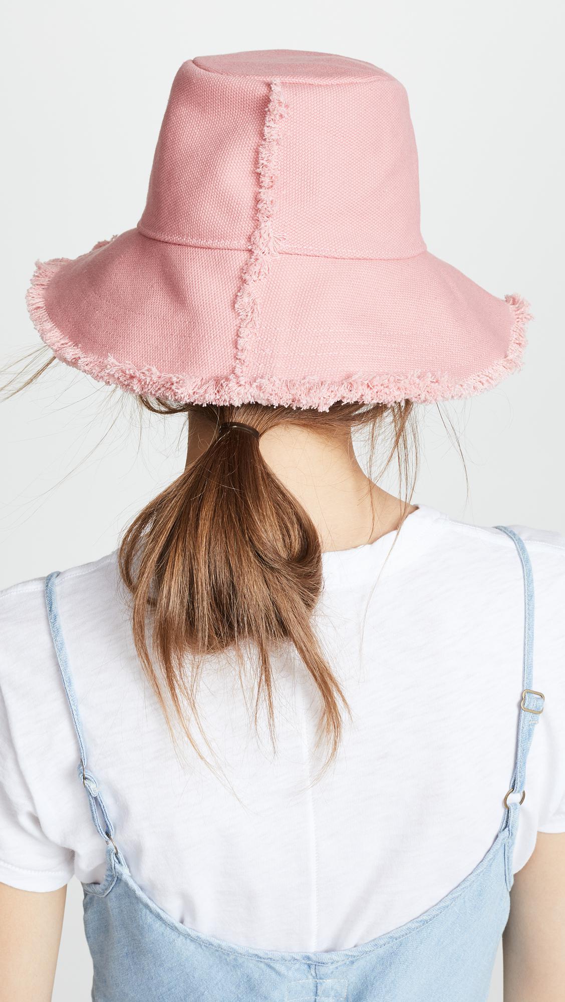Madewell Canvas Bucket Hat in Pink Lyst