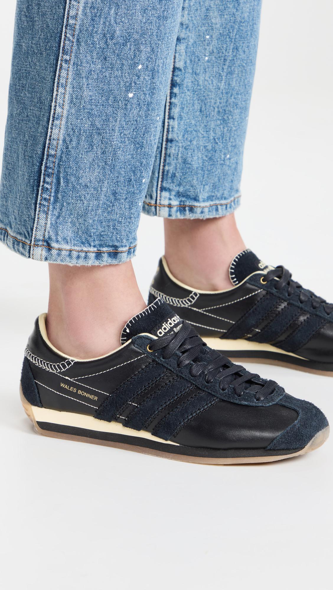 adidas X Wales Bonner Country Sneakers in Black | Lyst