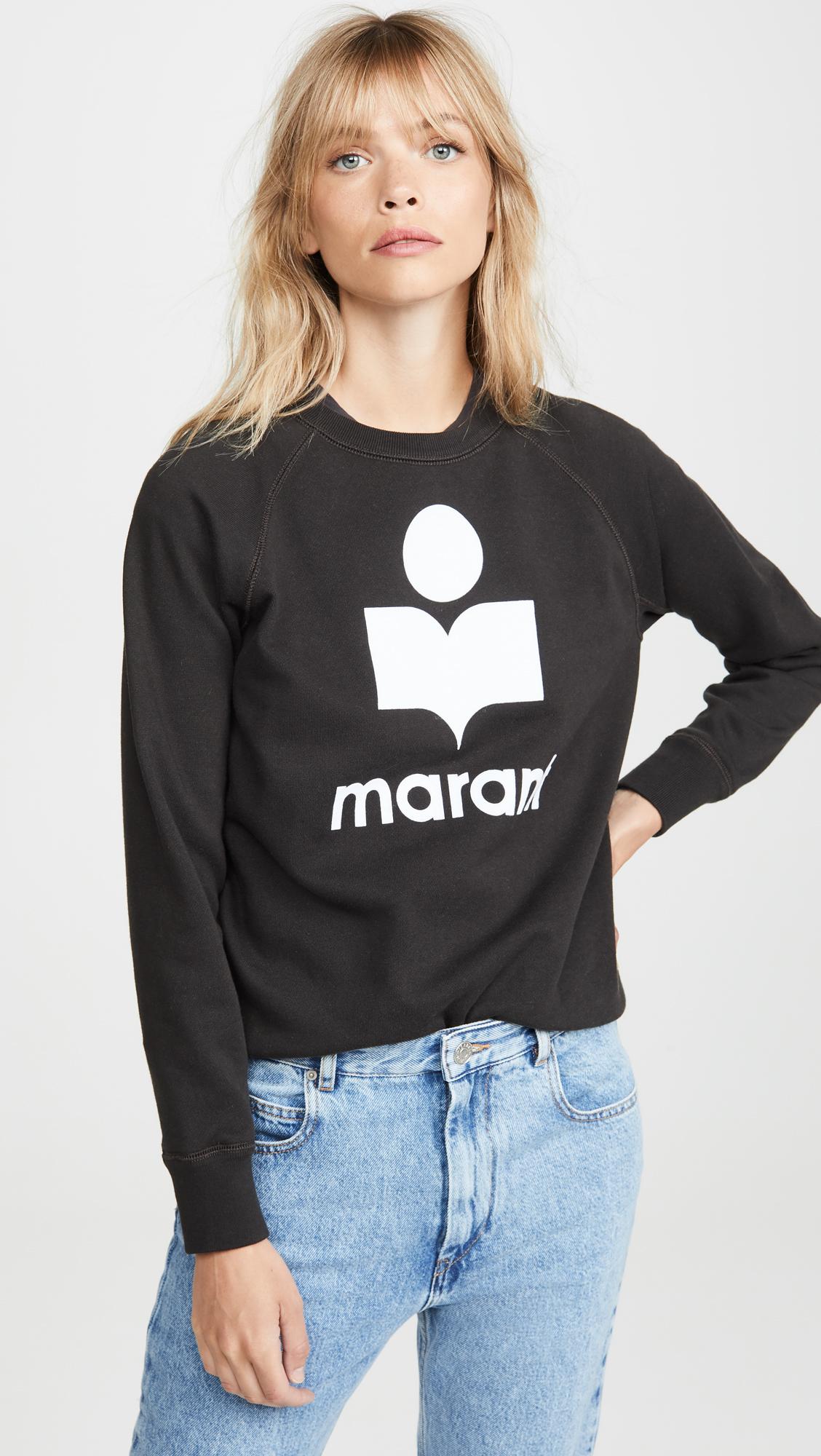 Étoile Isabel Marant Milly Sweatshirt in Black | Lyst