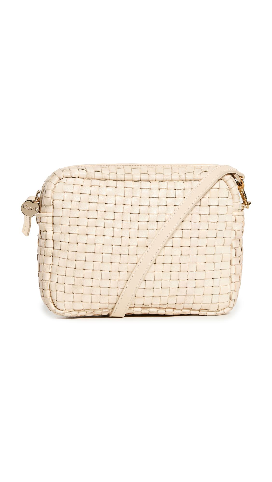 Clare V. Woven Checker Shoulder Bag