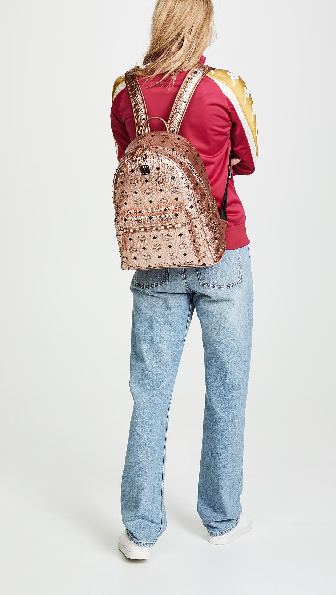 mcm small medium backpack