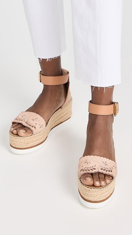 See By Chloé Glyn Embroidery Espadrilles in Natural | Lyst