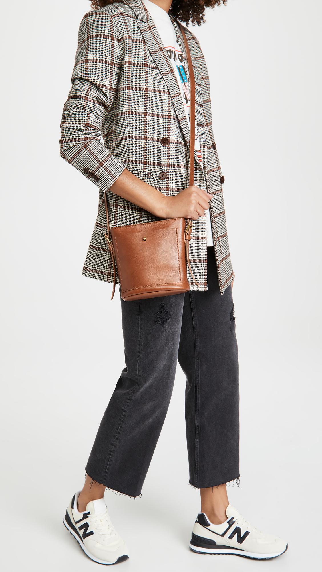 Madewell Leather Mini Transport Bucket Crossbody Bag Lyst