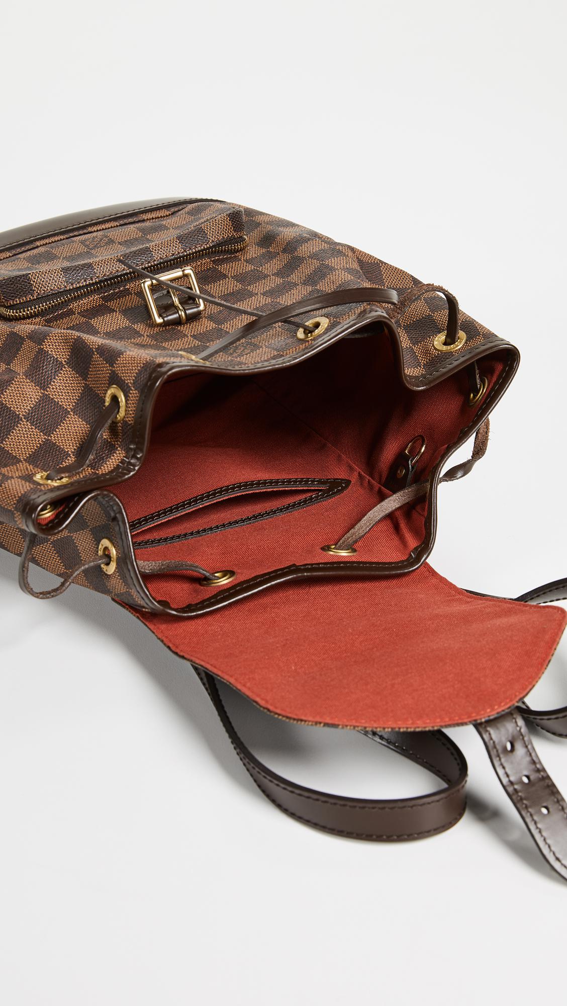 What Goes Around Comes Around Louis Vuitton Montsouris Damier Ebene Backpack