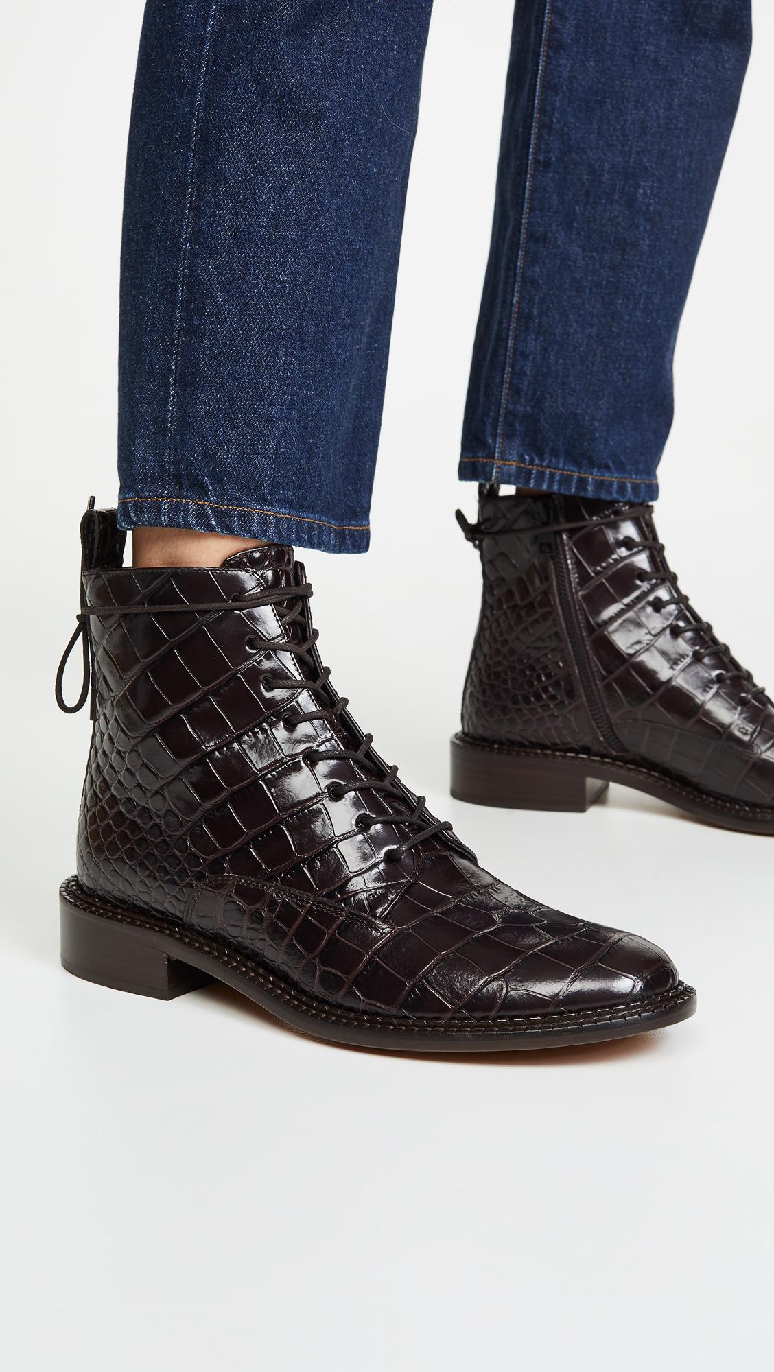 Vince Leather Cabria Boots - Lyst