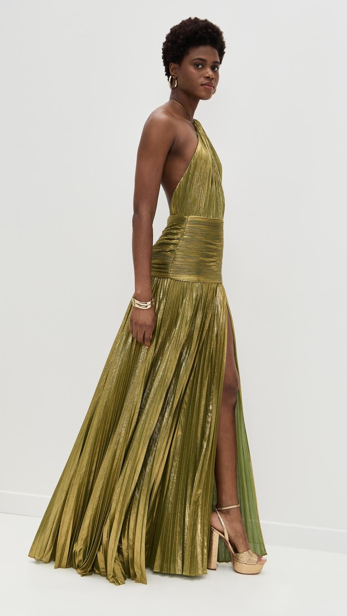 retrofte Thalia Dress in Green | Lyst