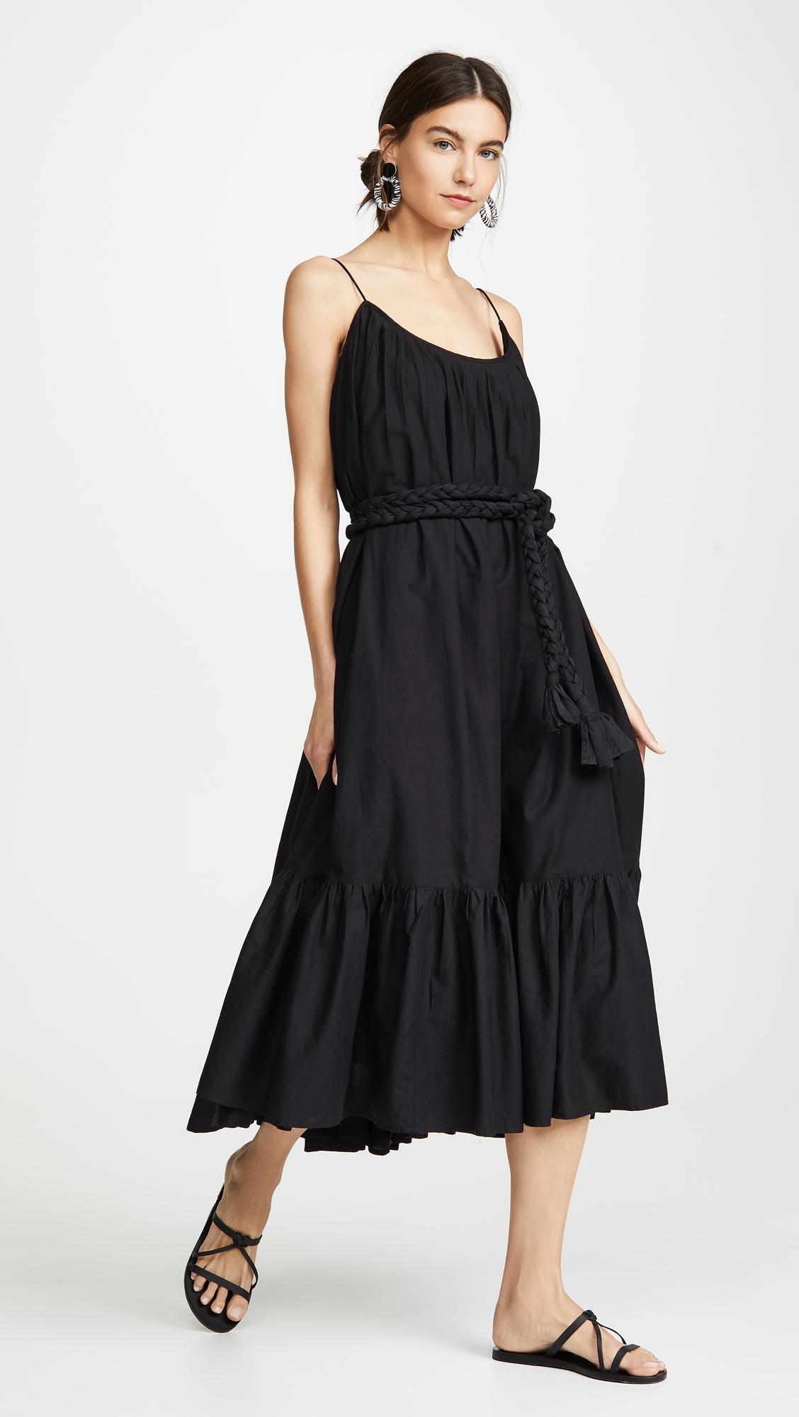 RHODE Cotton Lea Dress in Black - Lyst