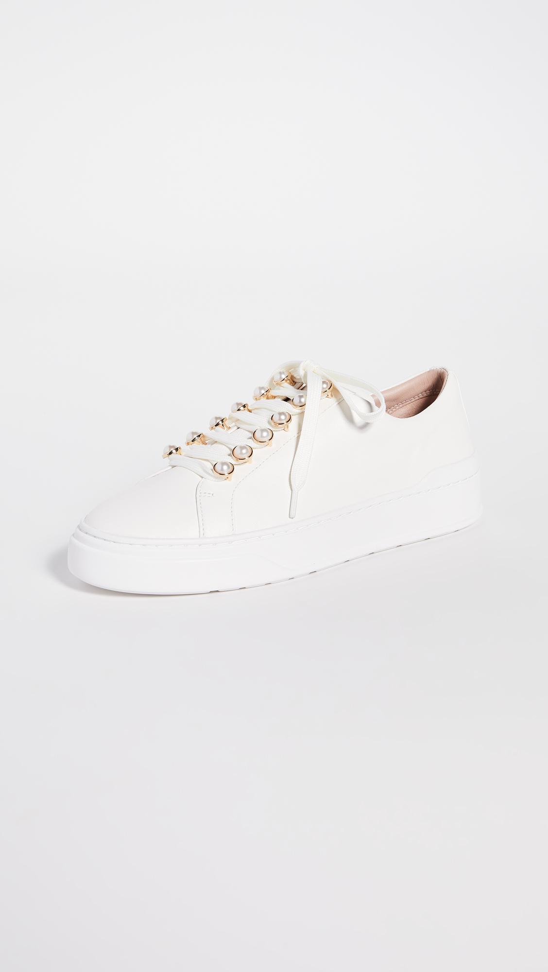 stuart weitzman excelsa leather sneaker