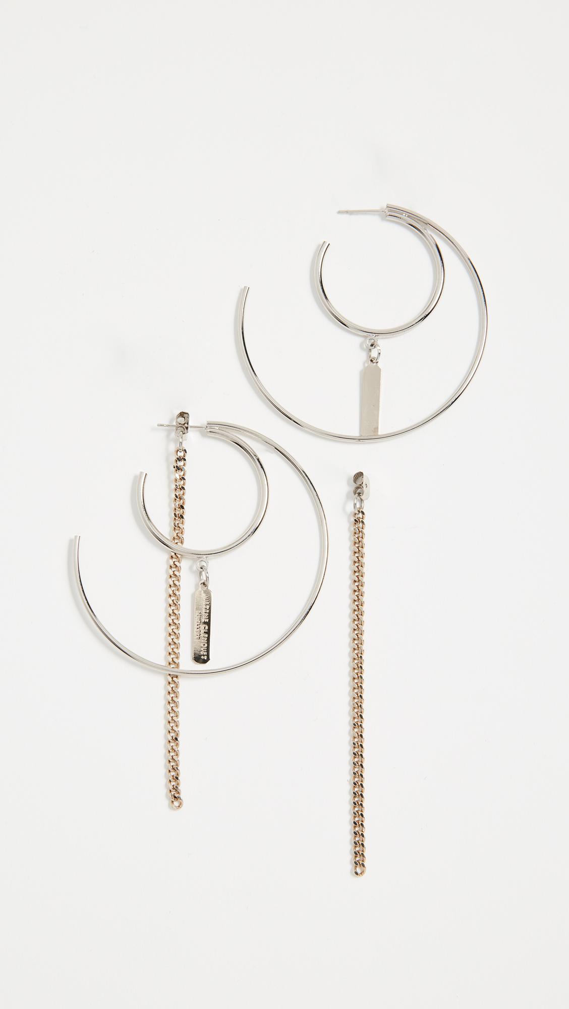 Justine Clenquet Ali Earrings in Metallic - Lyst
