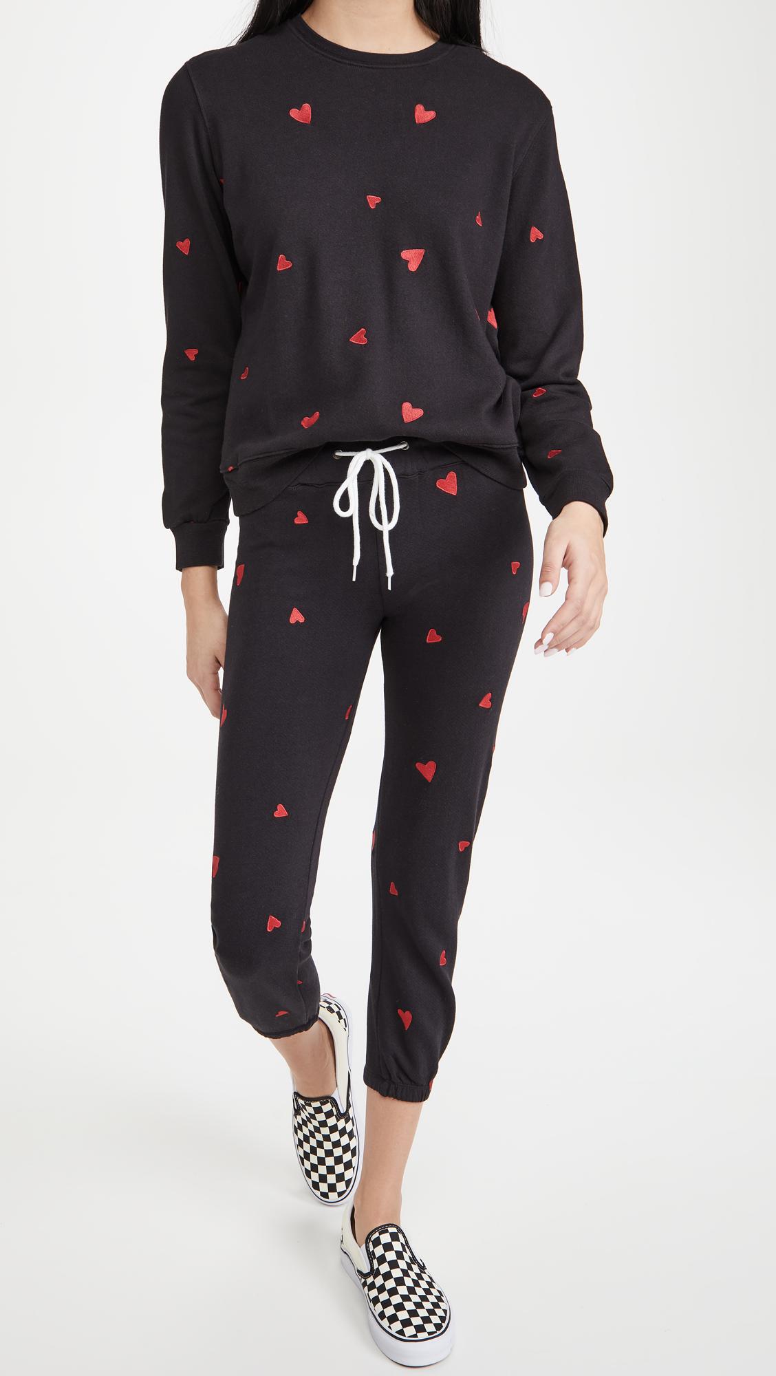 monrow heart sweatshirt