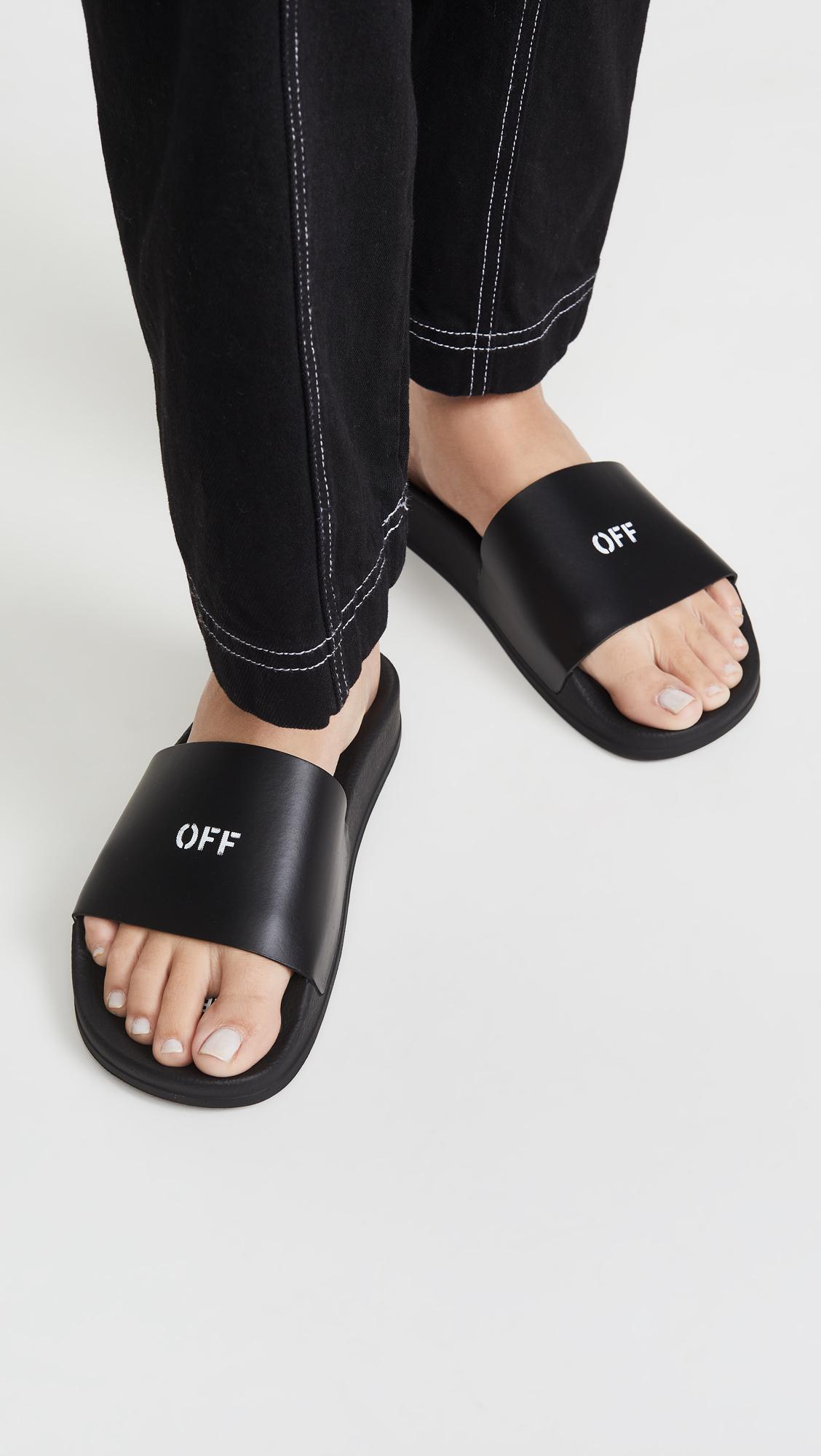 off white womens sliders