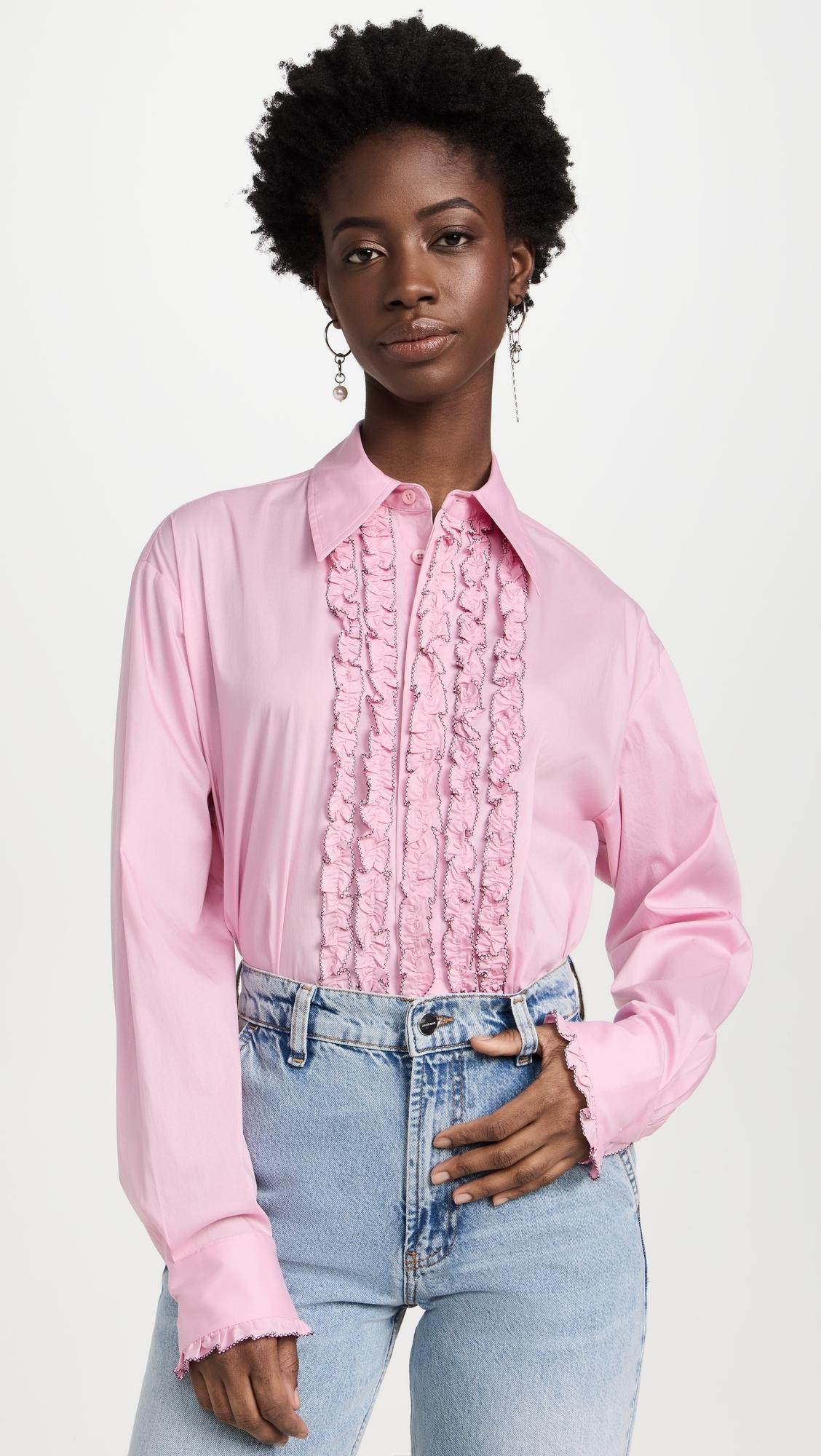 tibi silk top
