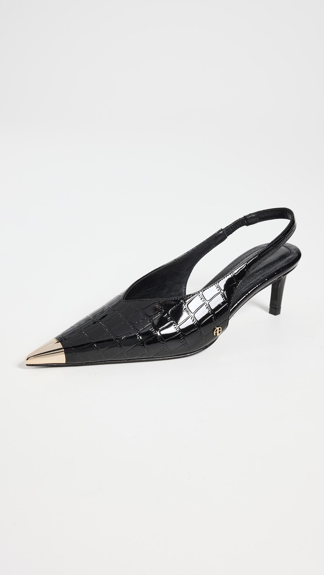 【関税込み】ANINE BING ブラック Nina l Toe Cap ブーツ ANINE BING Nina Boots With Metal Toe Cap - Black