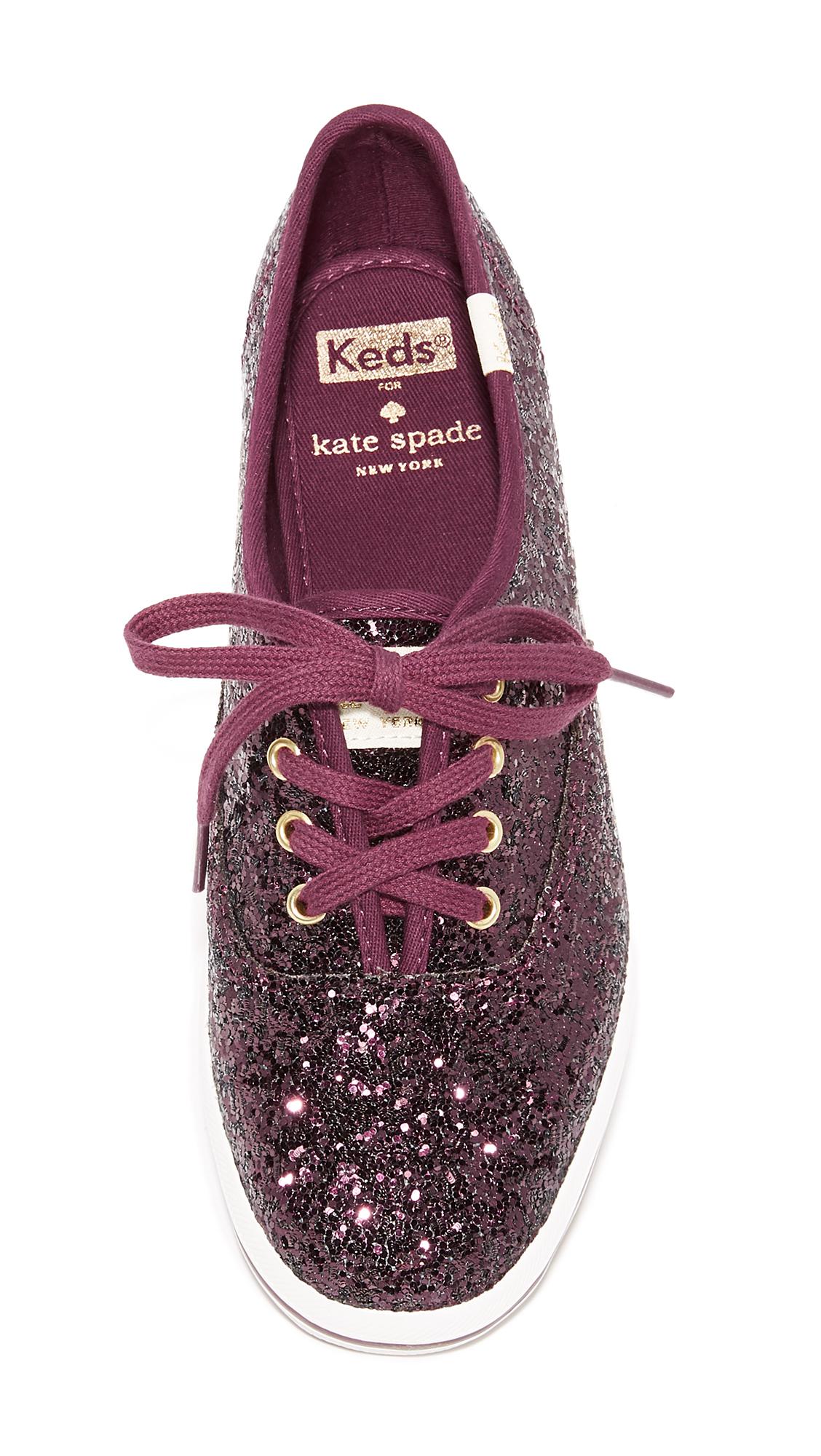 Keds for Kate Spade New York Gray Glitter Sneakers Shoes Womens 8 | eBay