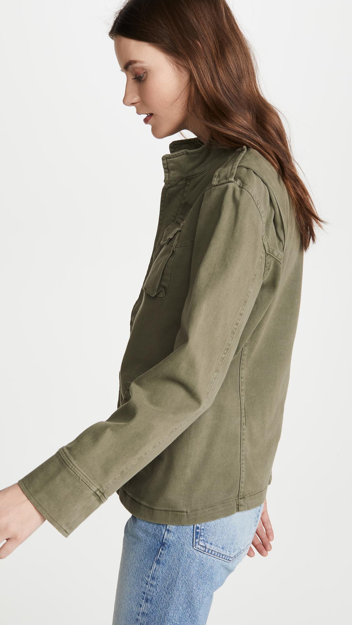 Anine Bing Cotton Army Jacket in Army Green (Green) - Lyst
