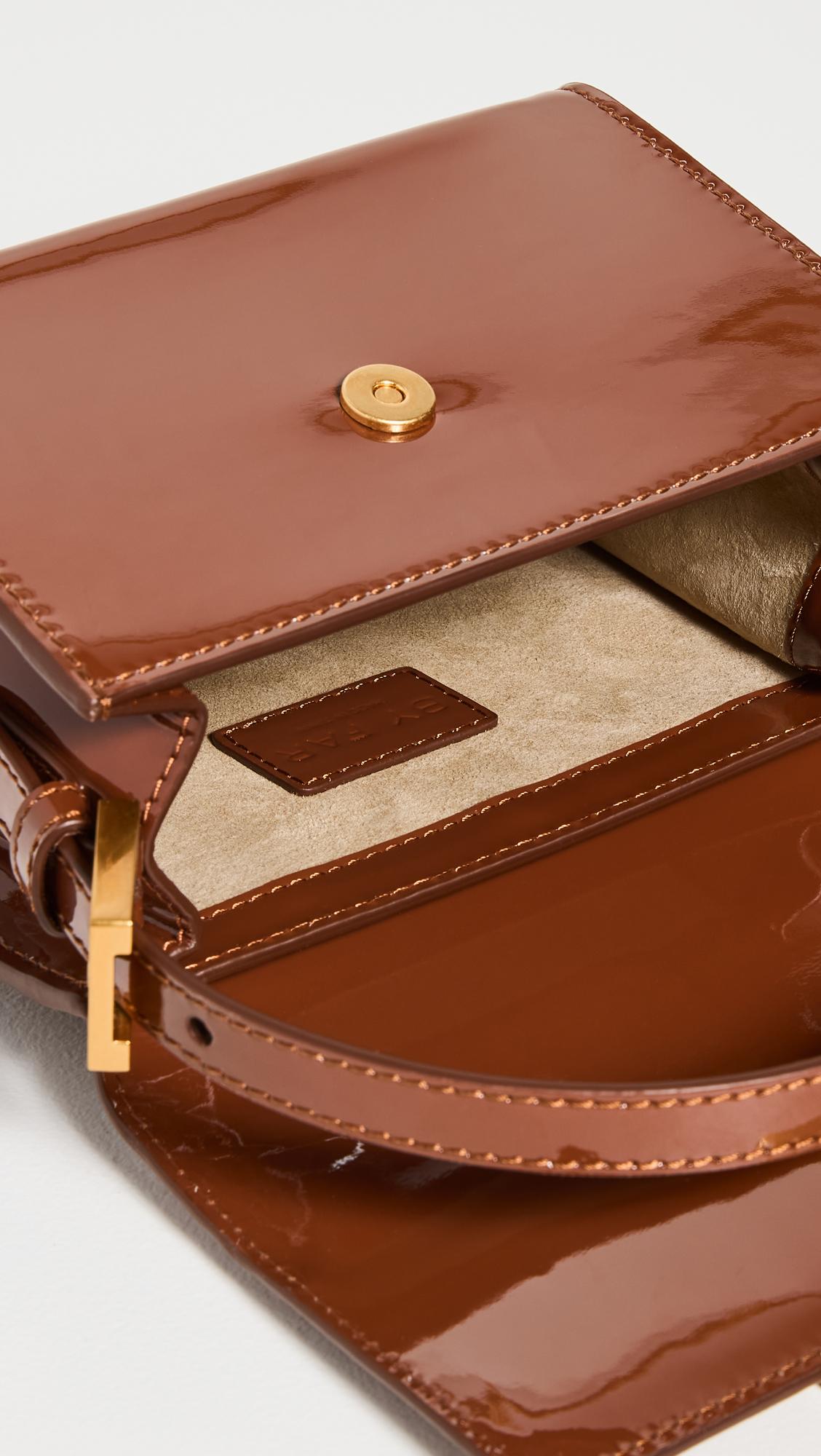Fran Handbag - By Far - Black - Patent Leather