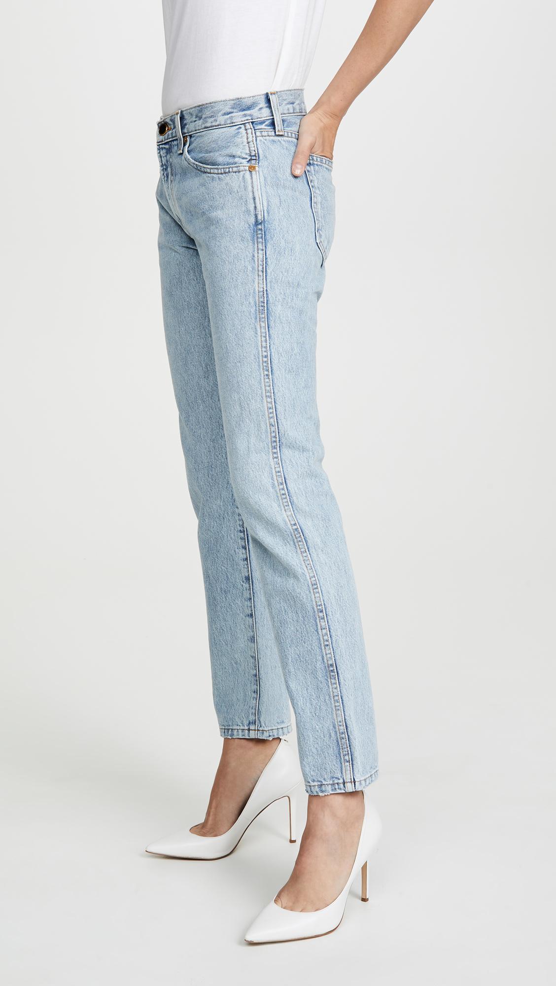 Khaite Denim Kyle Relax Low Rise Jeans 