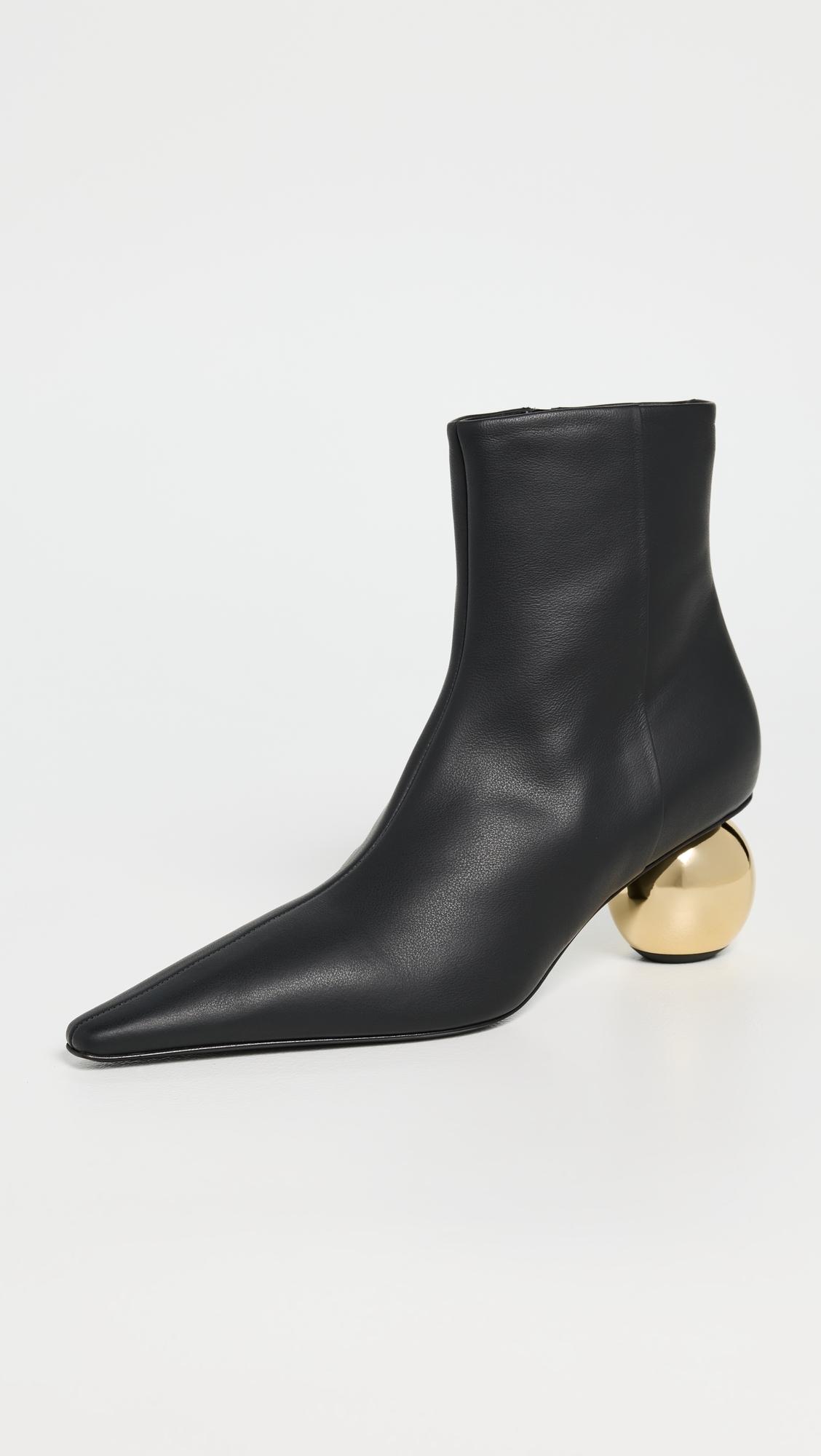 靴 MARNI Ankle Black Leather Boots Marni Zipped Ankle Boots | Black | FARFETCH CA