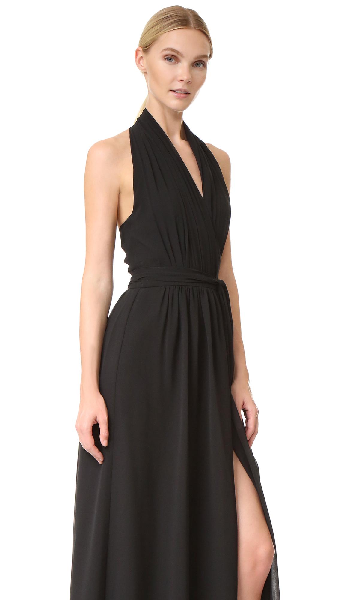 halter wrap dress