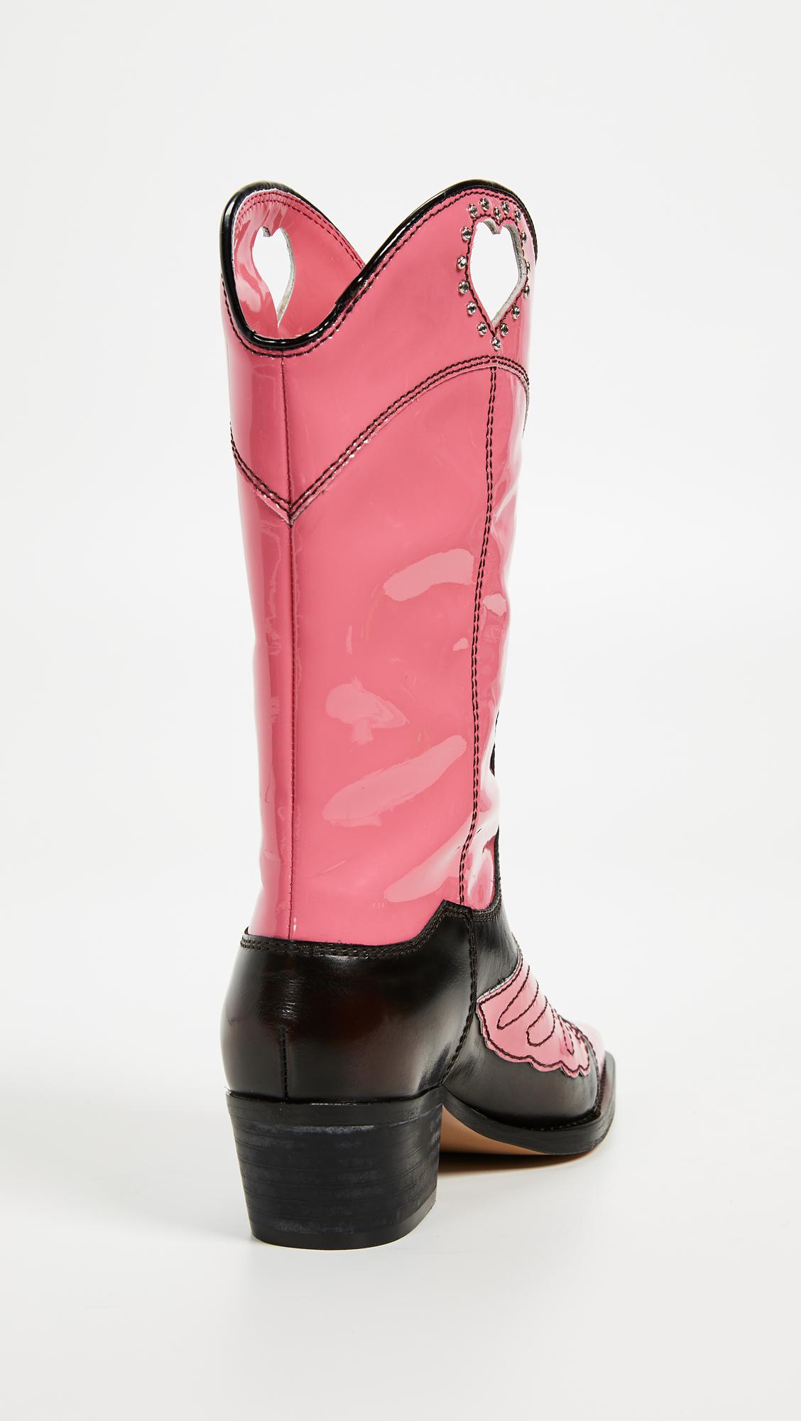 Ganni Marlyn Boots in Pink | Lyst