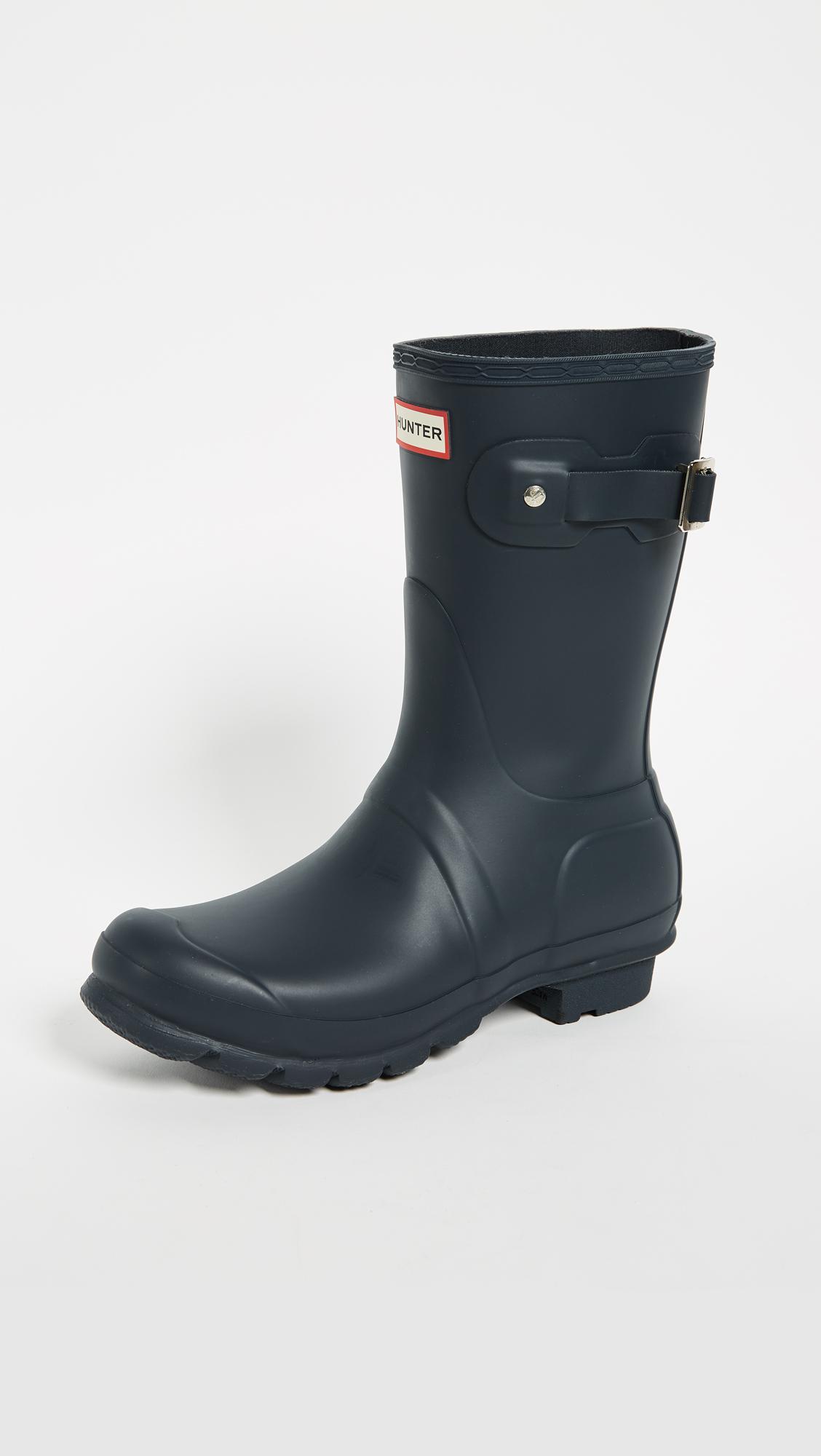 Lyst Hunter Original Short Boots in Blue