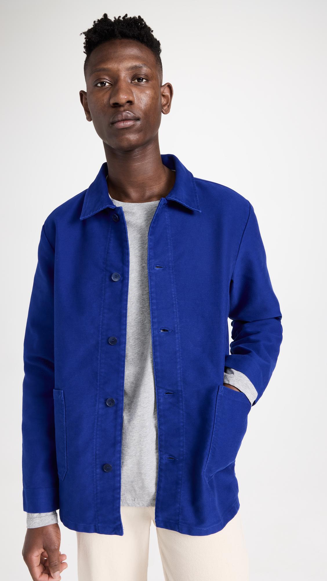 A.P.C. Kerlouan Chore Coat in Blue for Men | Lyst