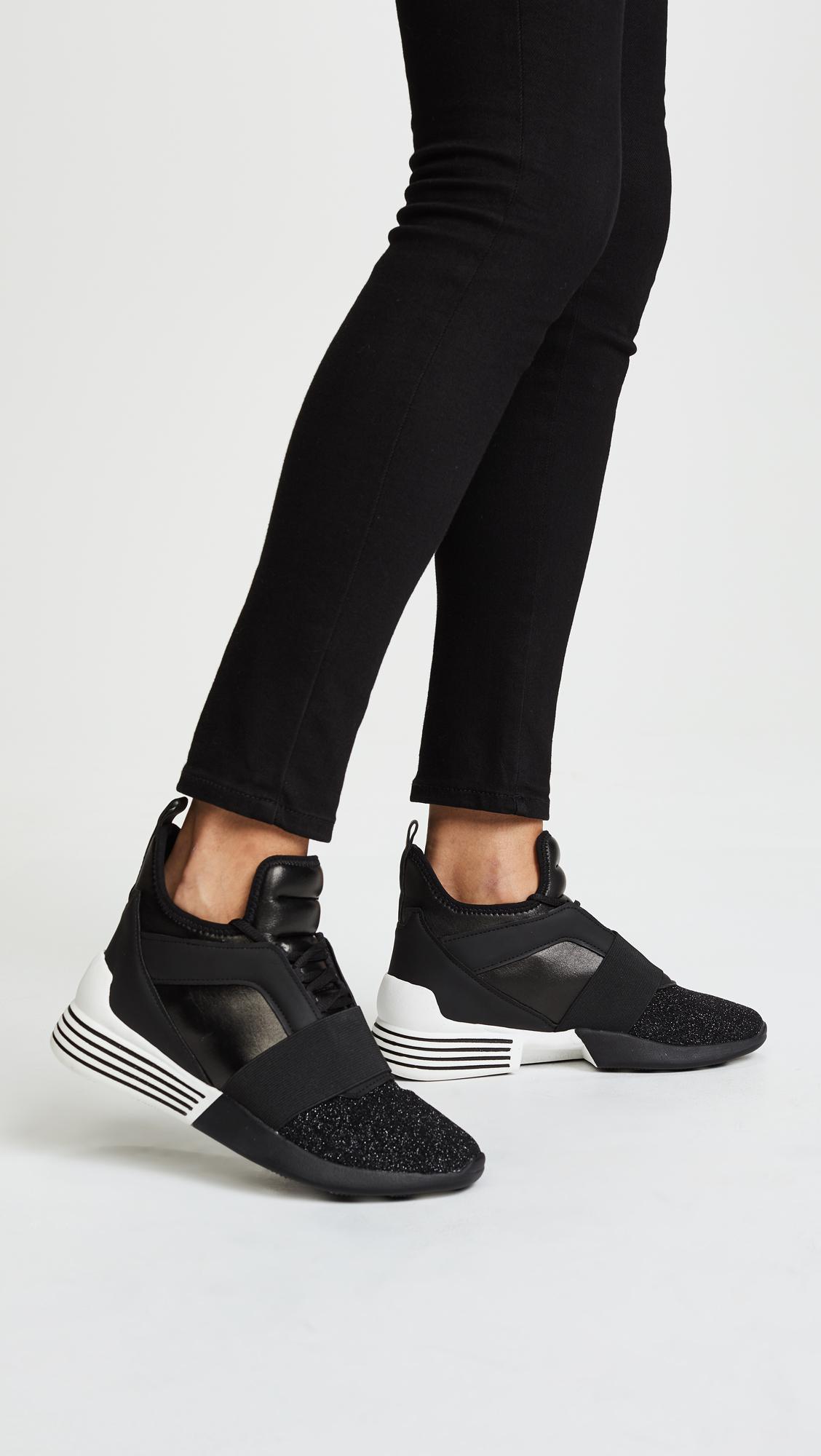 Lyst - Kendall + Kylie Braydin Sparkle Sneakers in Black