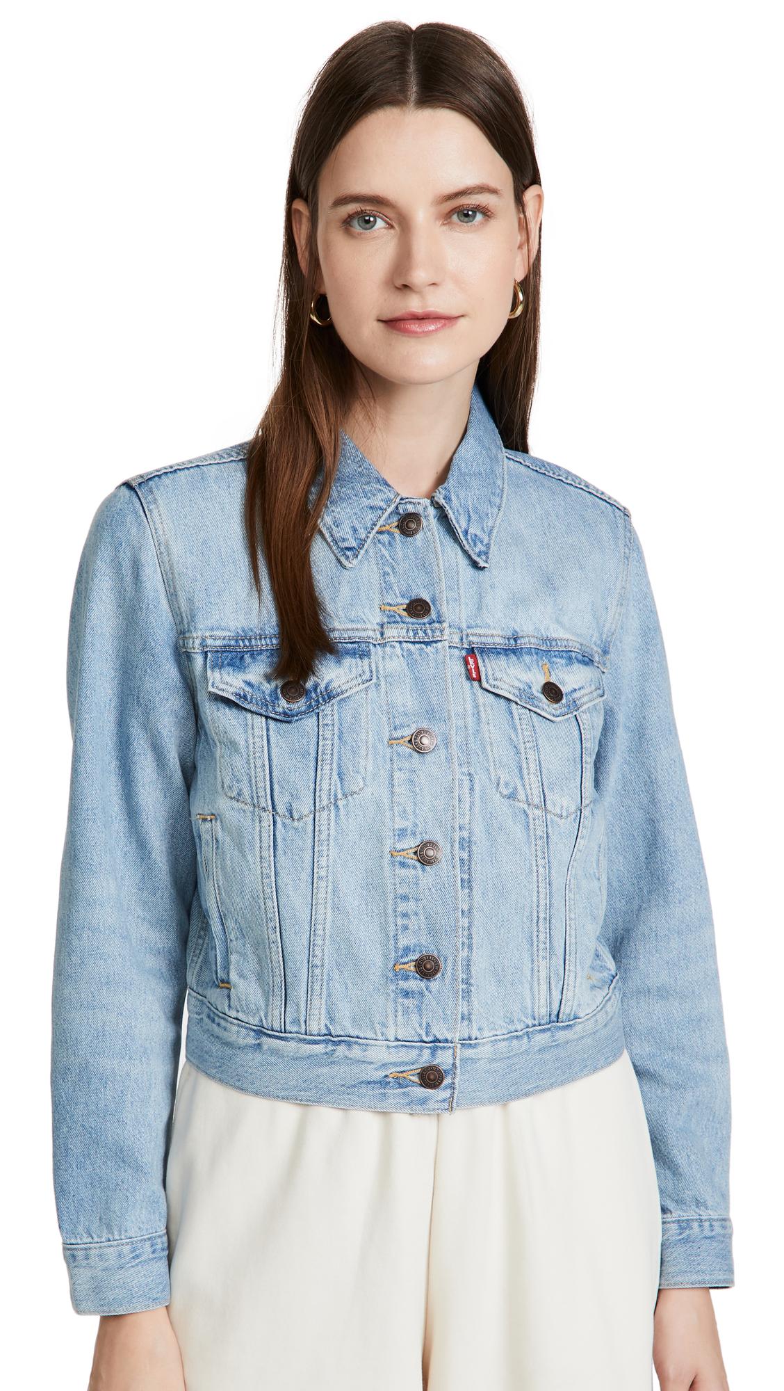 Levi's Denim Shrunken Trucker Jacket in 