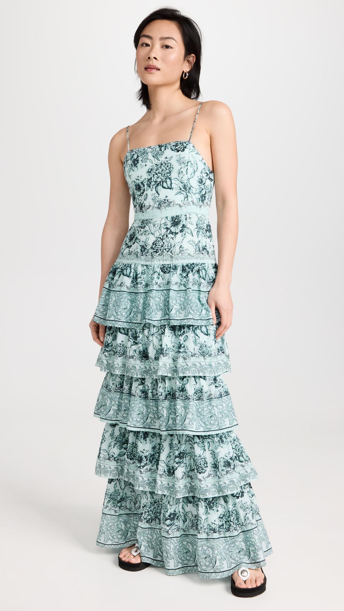 Alice + Olivia Alice + Olivia Valencia Maxi Dress in Blue Lyst