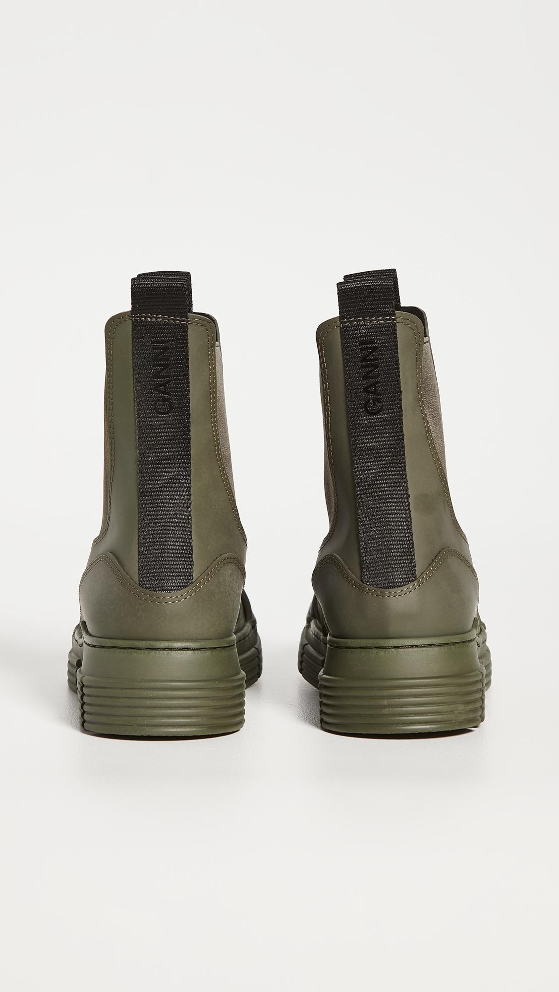 Ganni Recycled Rubber Boots in Green - Save 11% | Lyst