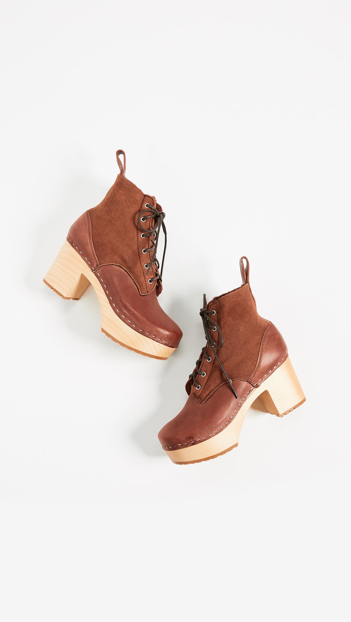 swedish hasbeens hippie lace up