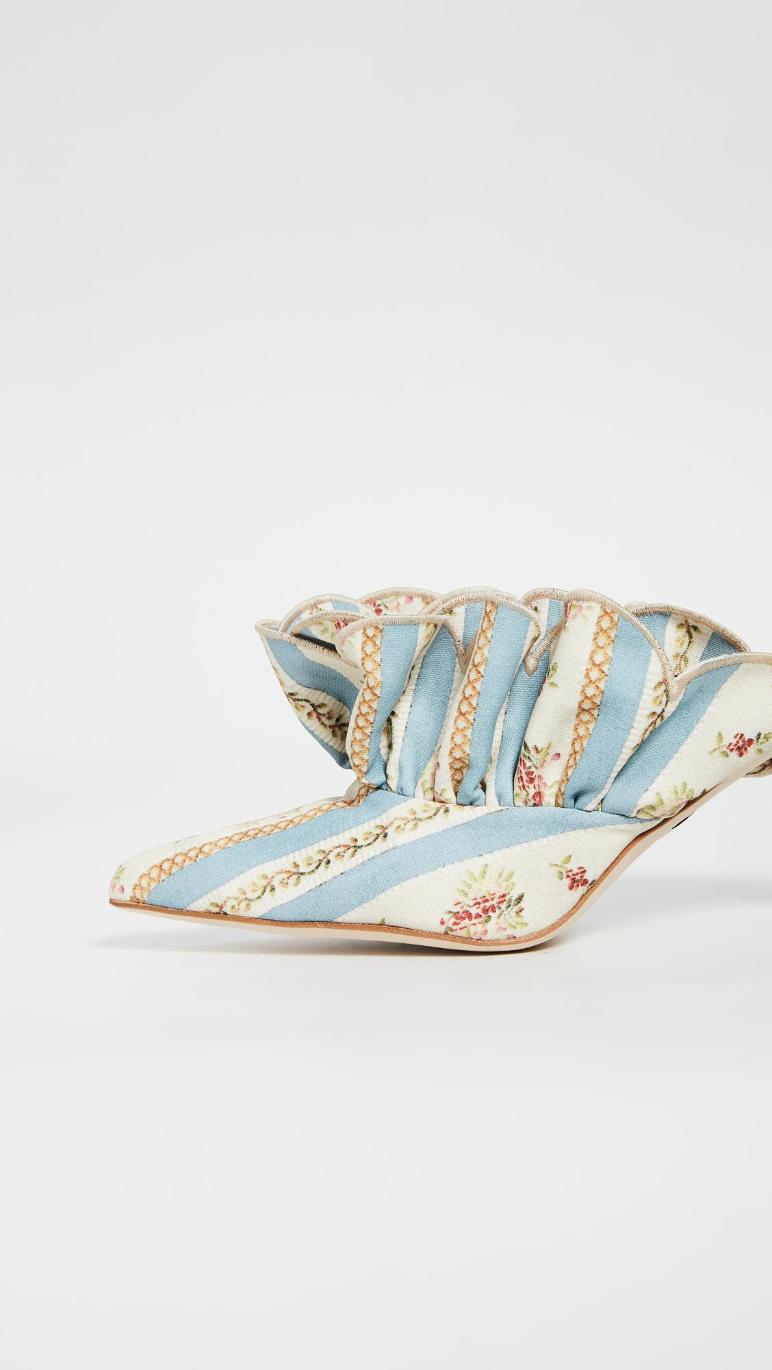 Brother Vellies Stell Mules in Blue | Lyst