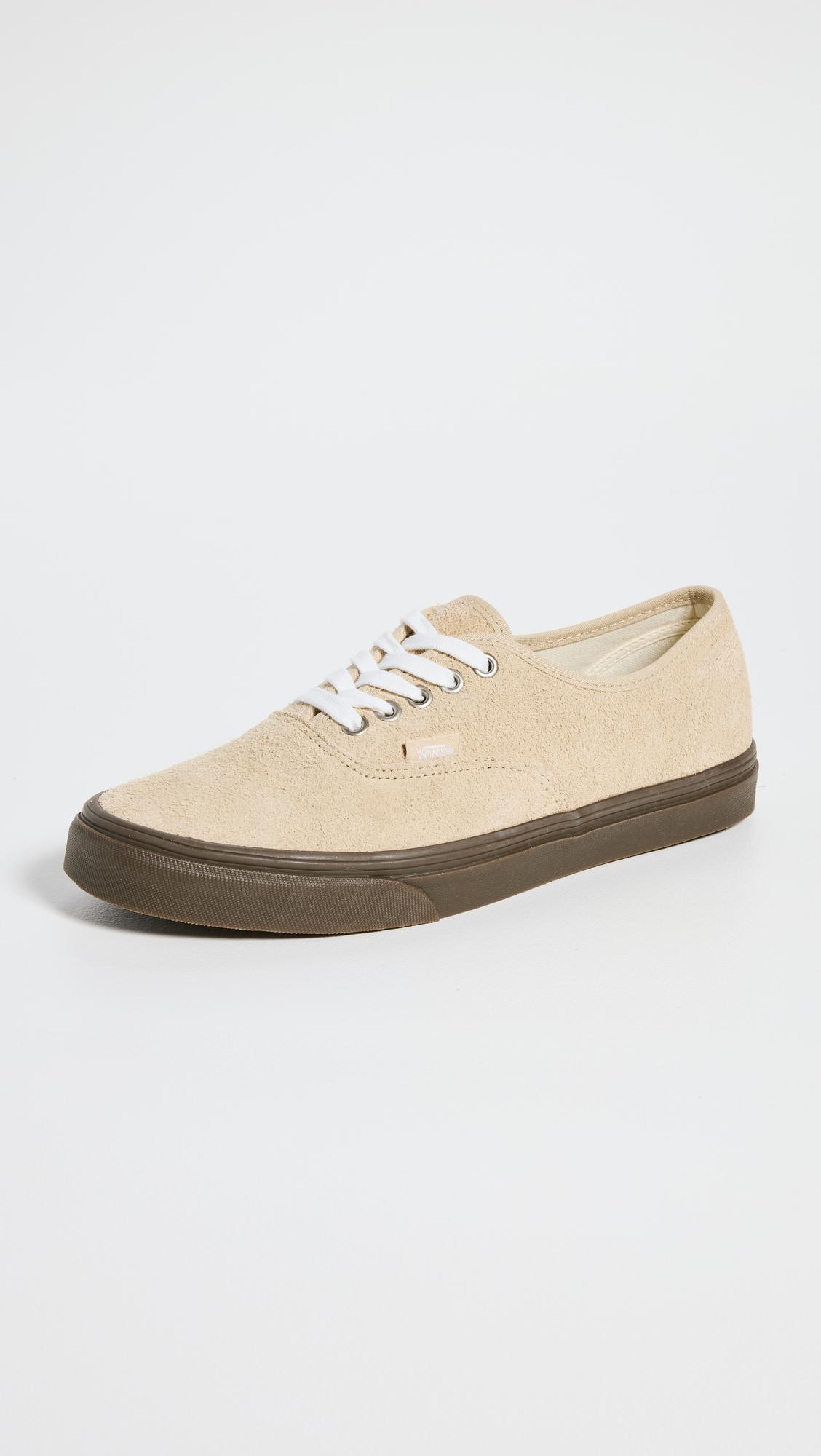 Vans Authentic Hairy Suede Sneakers in White for Men | Lyst