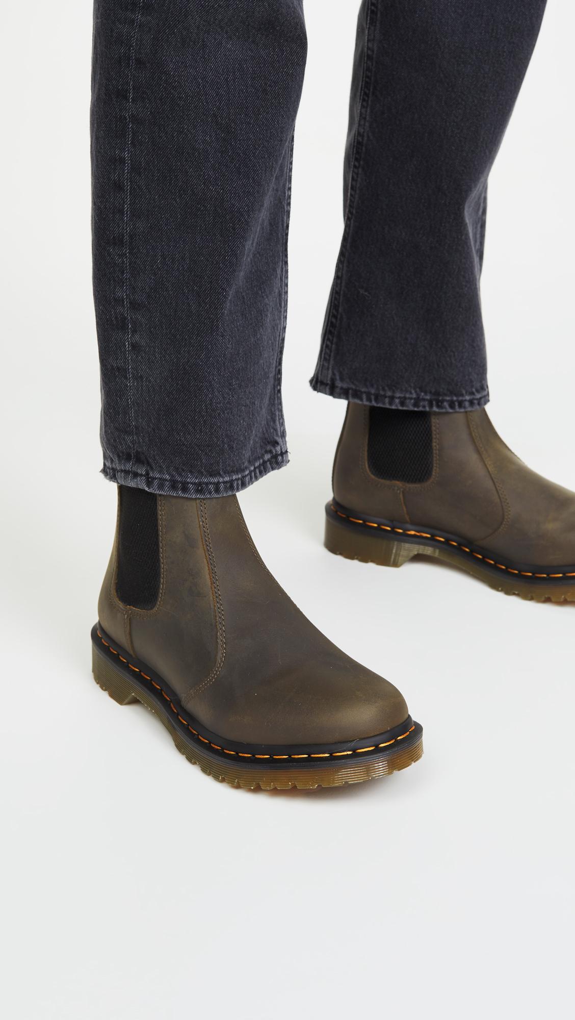 Dr. Martens 2976 Leonore Chelsea Boots in Green | Lyst