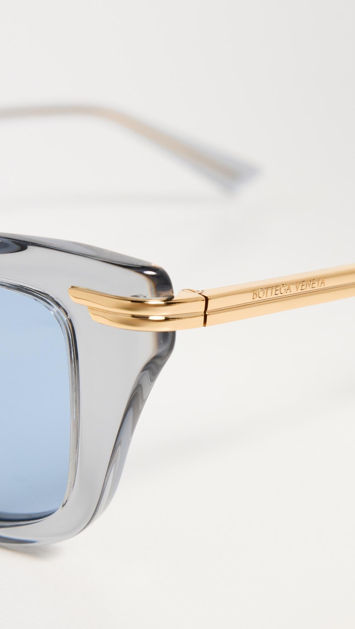 Bottega Veneta Bv1369S Sunglasses in Blue | Lyst