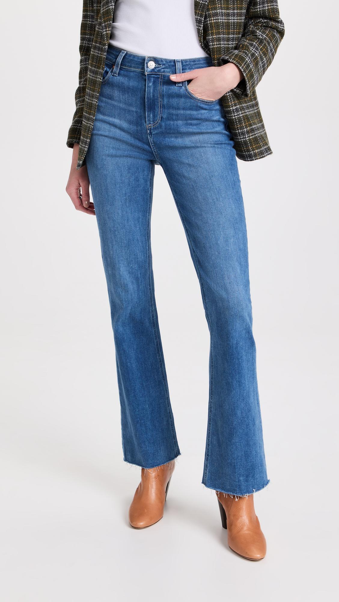 PAIGE High Rise Laurel Canyon Jeans in Blue | Lyst Canada
