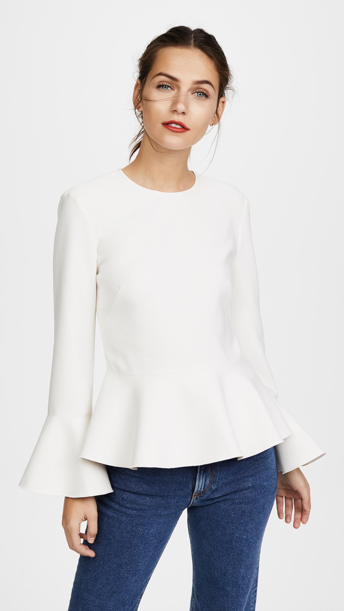 elizabeth and james peplum top