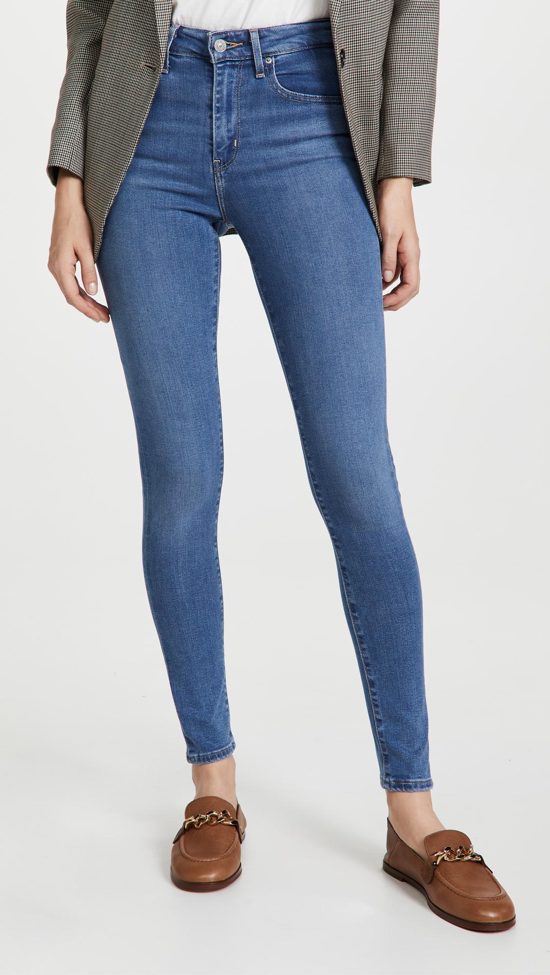 Levi's 721 Sculpt Hypersoft High Rise Skinny Jeans in Blue | Lyst Canada