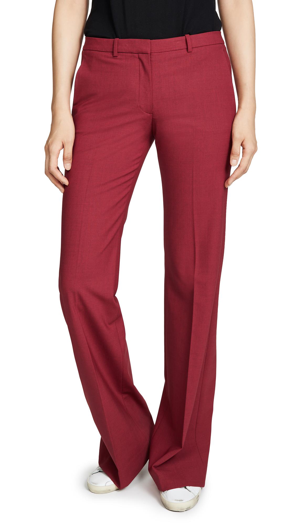 theory red pants