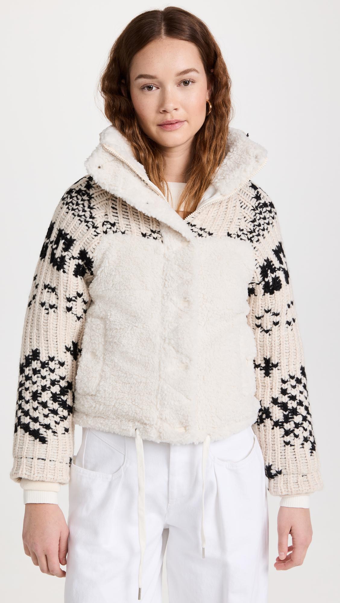 Blank NYC Feeling Cozy Sweater Sherpa Jacket in Natural | Lyst
