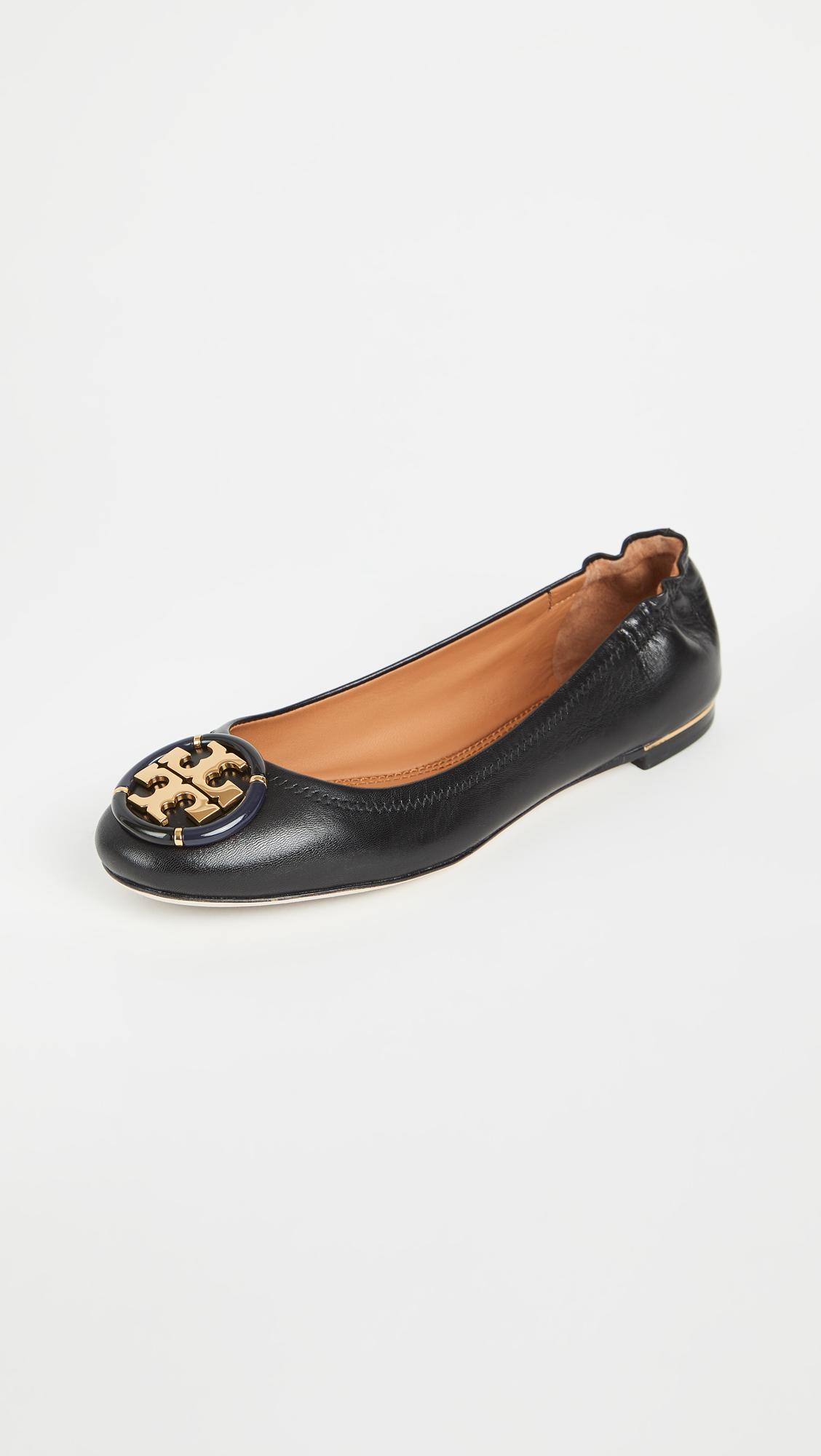 tory burch logo flats