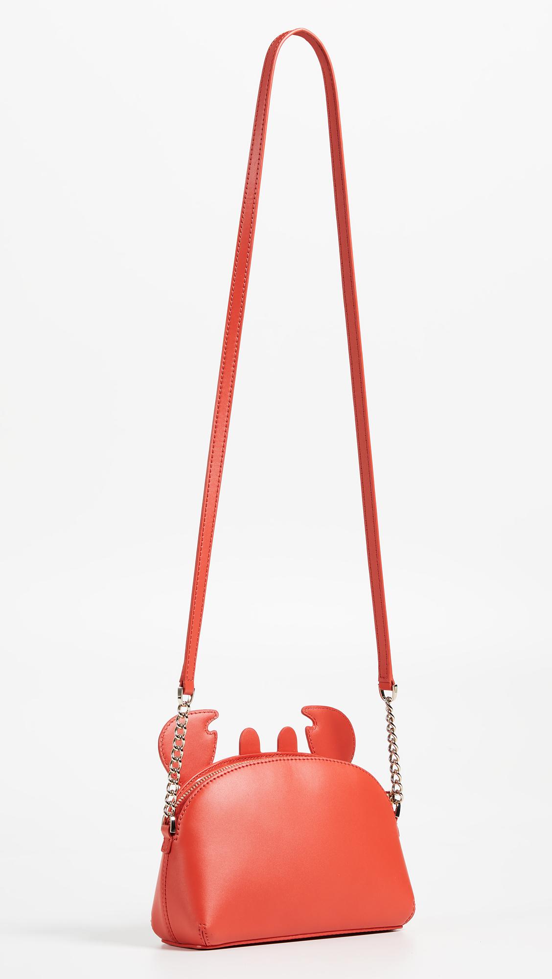 Kate Spade Leather Shore Thing Crab Hilli Cross Body Bag in Red - Lyst