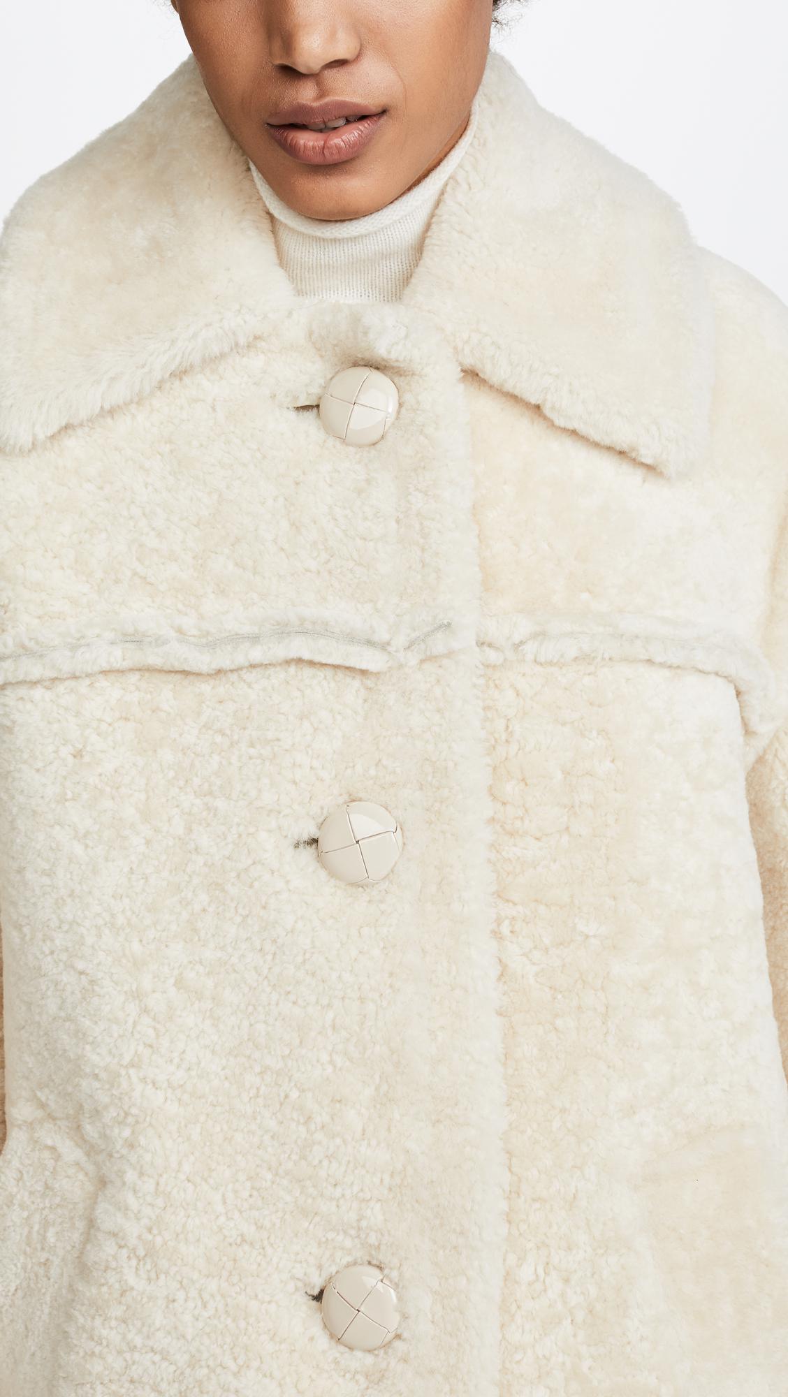 COACH Synthetic Shearling Coat | Lyst