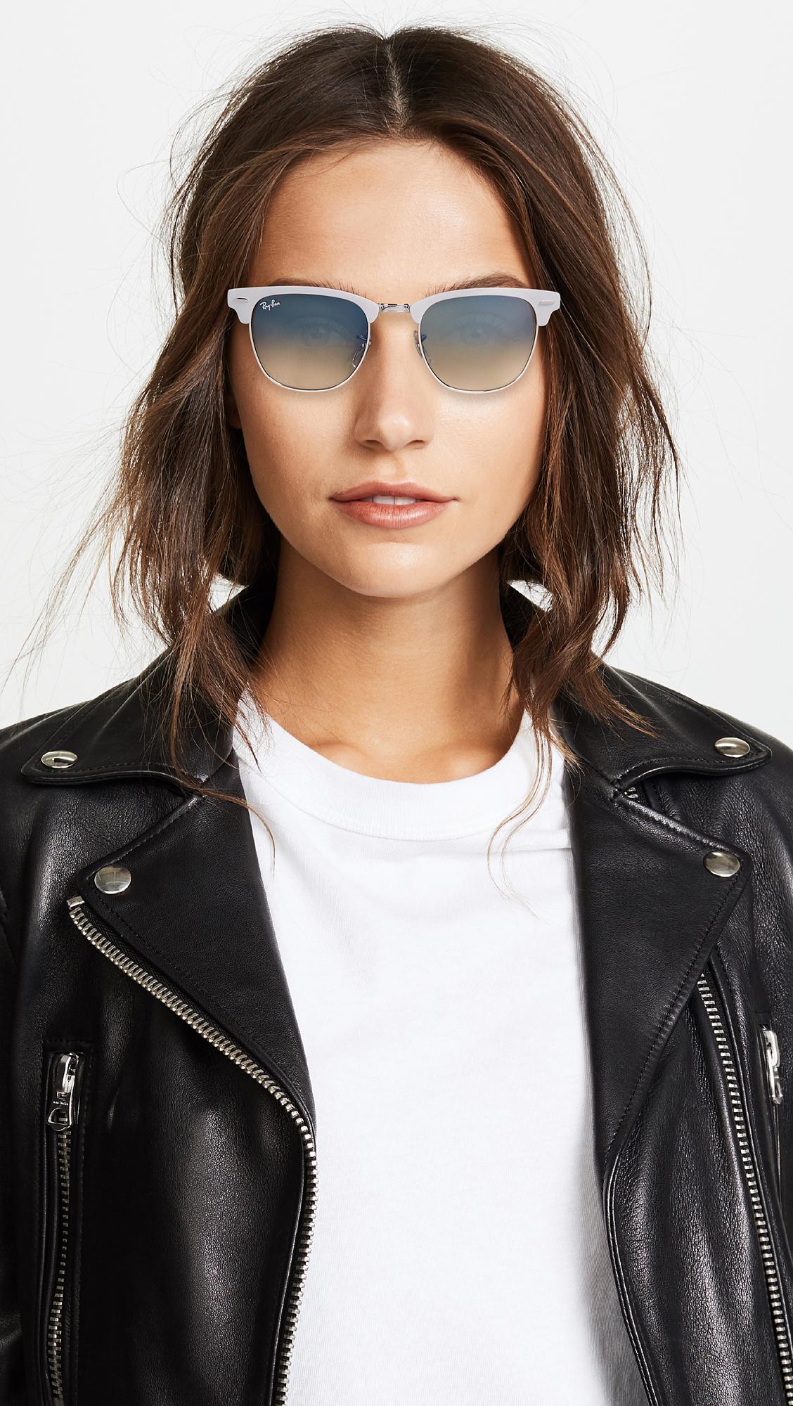 Ray Ban Rb3716 Clubmaster Rimless Gradient Sunglasses Lyst