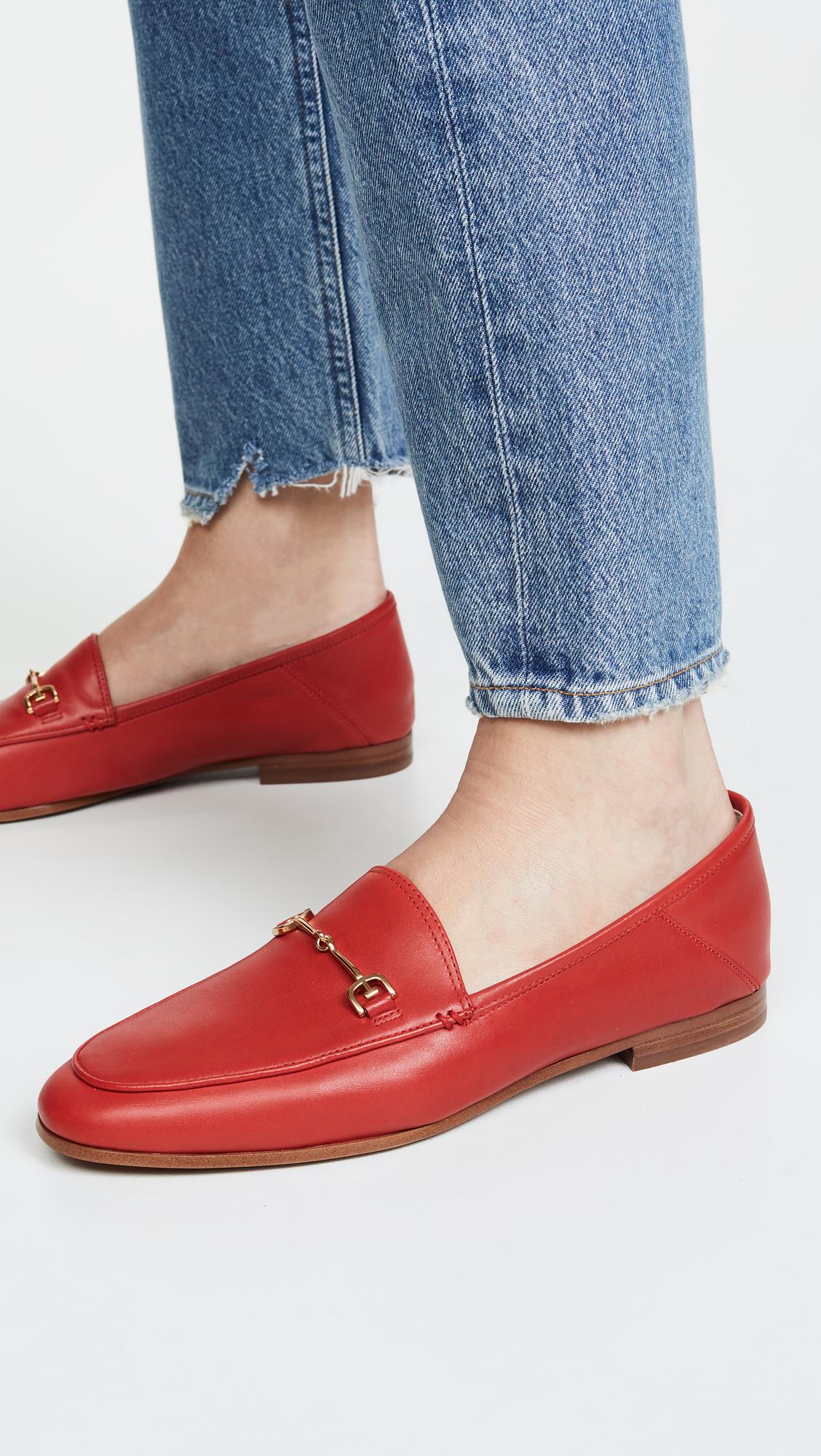 sam edelman red loafers