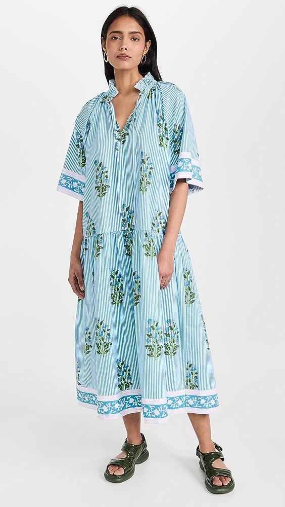 SZ Blockprints Yuva Dress in Blue | Lyst Canada