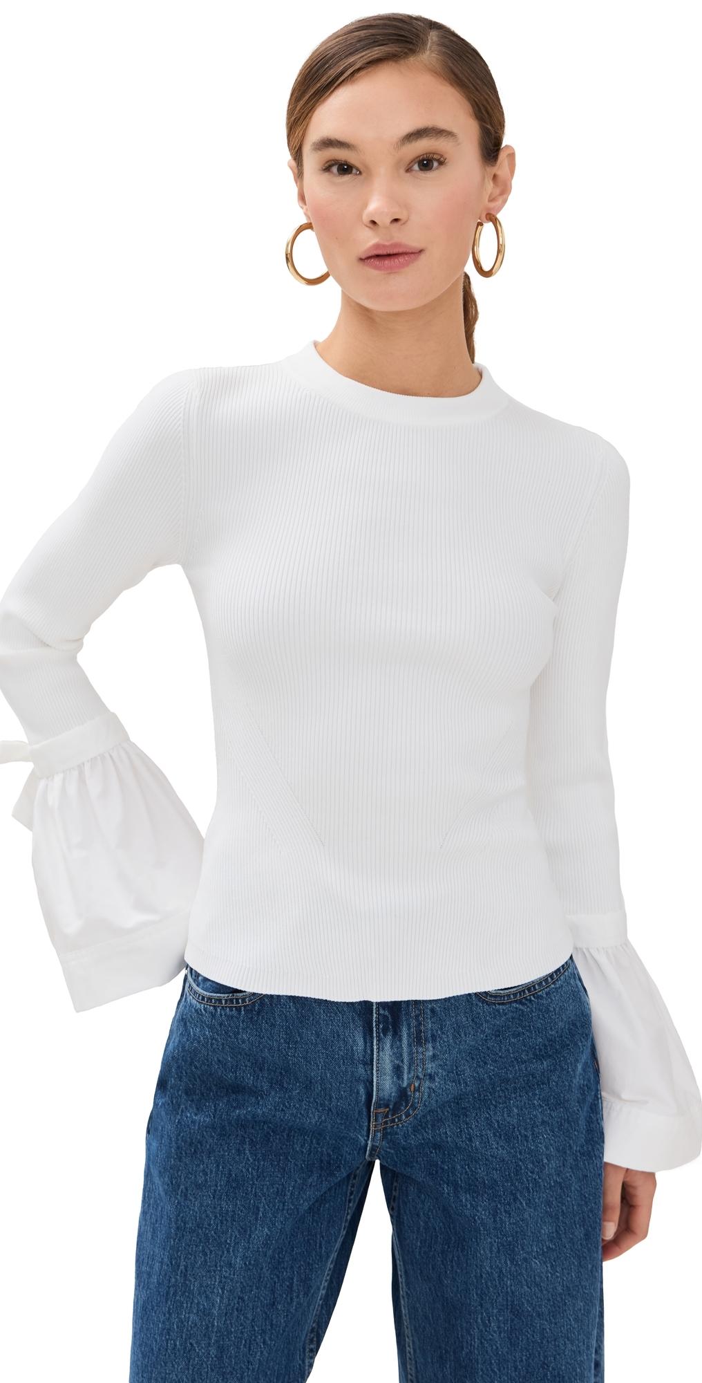 Jonathan Simkhai Agata Top in White | Lyst