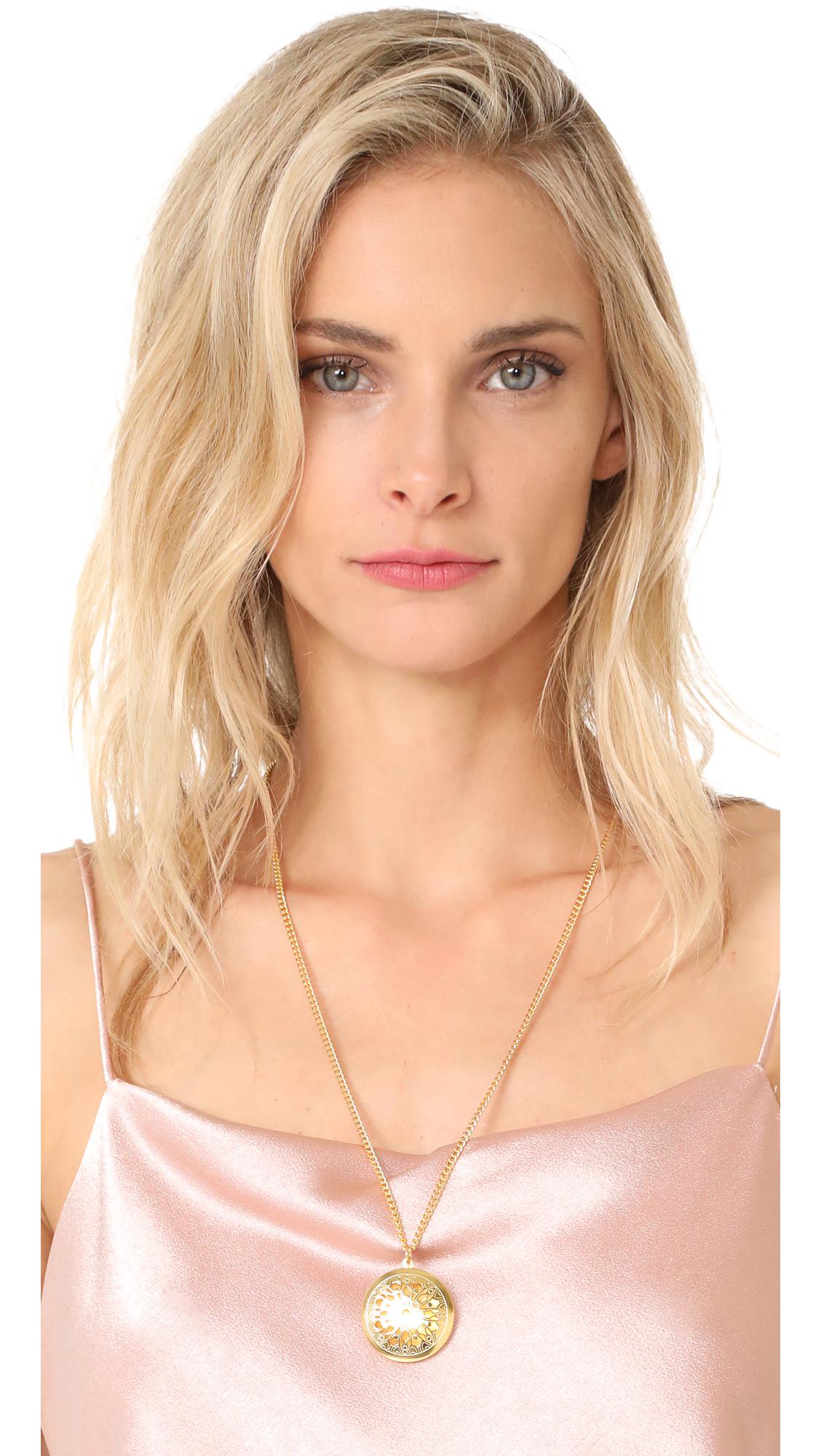 Ben-Amun Simple Gold Locket Necklace in 