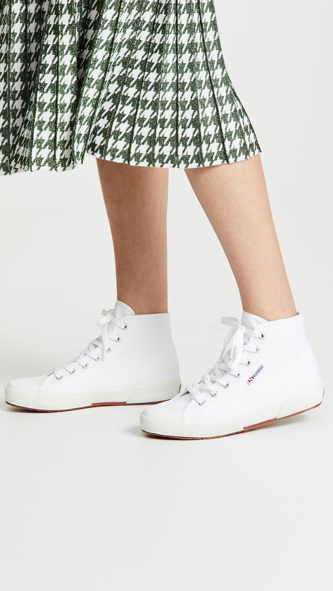 Superga Canvas 2795 Cotu High Top Classic Sneakers in White - Lyst